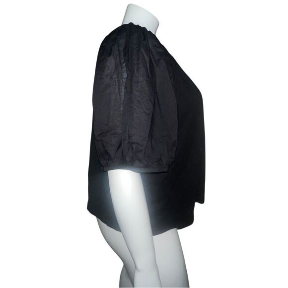 Old Navy Plus Size Black Jack Puff-Sleeve Slub-Knit Top XXL NWOT - Picture 6 of 9